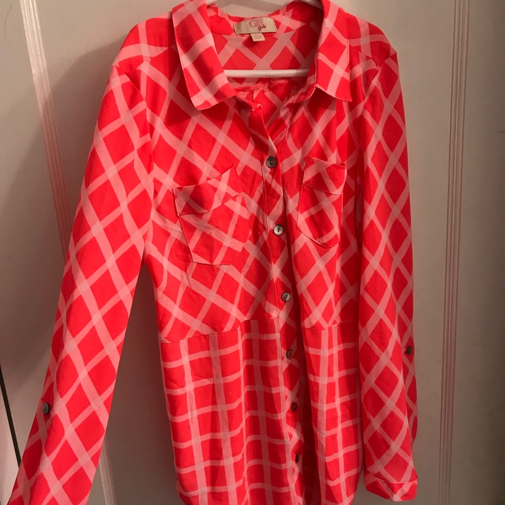 GB girls button down shirt